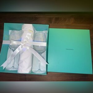 NWT Tiffany & Co. Crystal Wine Glasses